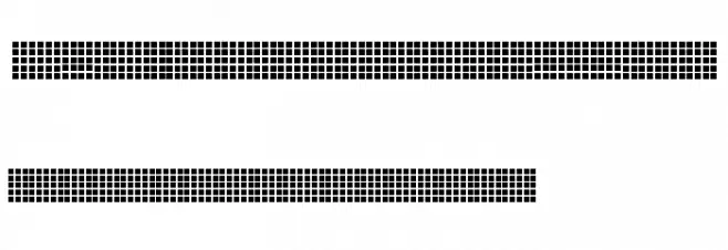 Pica Hole - Grids Schriftart Kleinbuchstaben