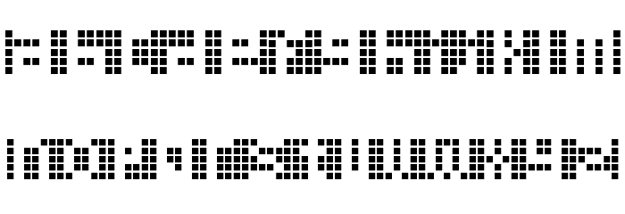 Pica Hole - MRST Font LOWERCASE