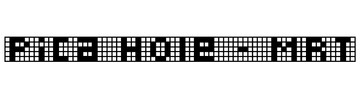 Pica Hole - MRT Font