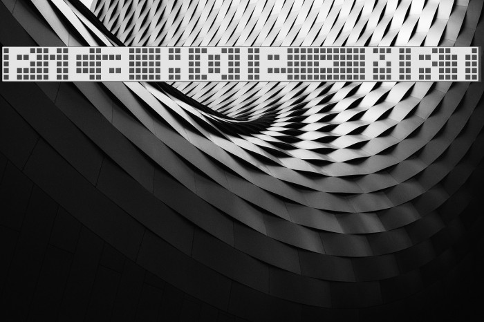 Pica Hole - MRT Font examples