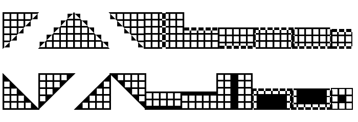 Pica Hole - SIM Font LOWERCASE