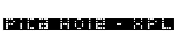 Pica Hole - XPL Font
