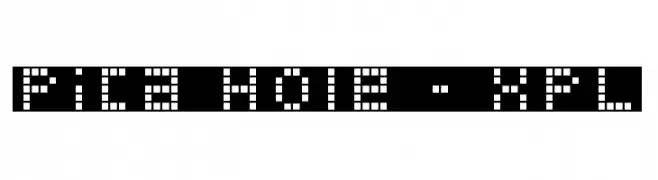 Pica Hole - XPL  フリーフォントのダウンロード