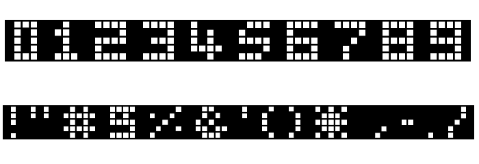 Pica Hole - XPL Font OTHER CHARS