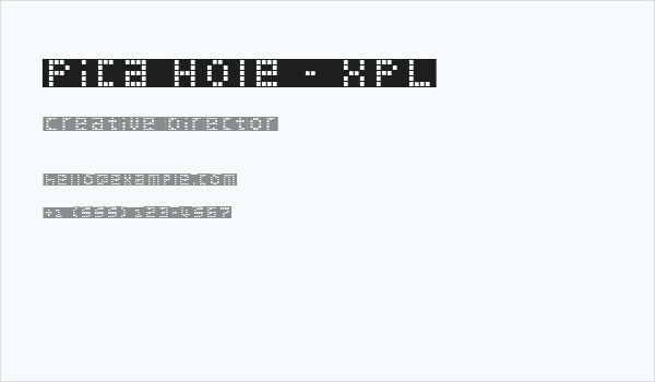 Pica Hole - XPL Business Card
