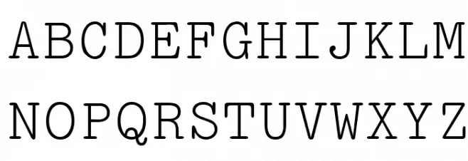 Pica Schriftart Groß
