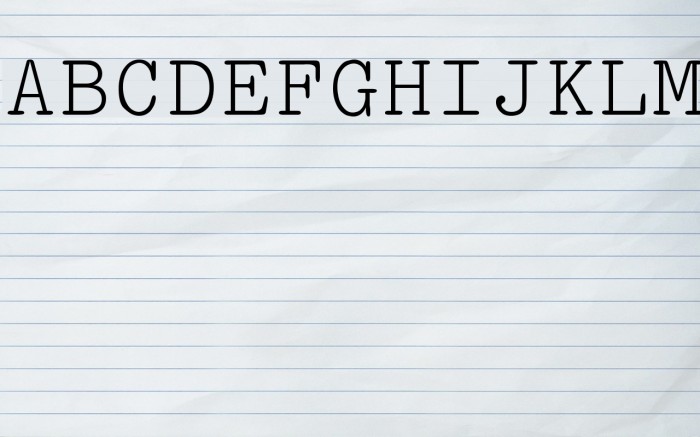Pica Font examples