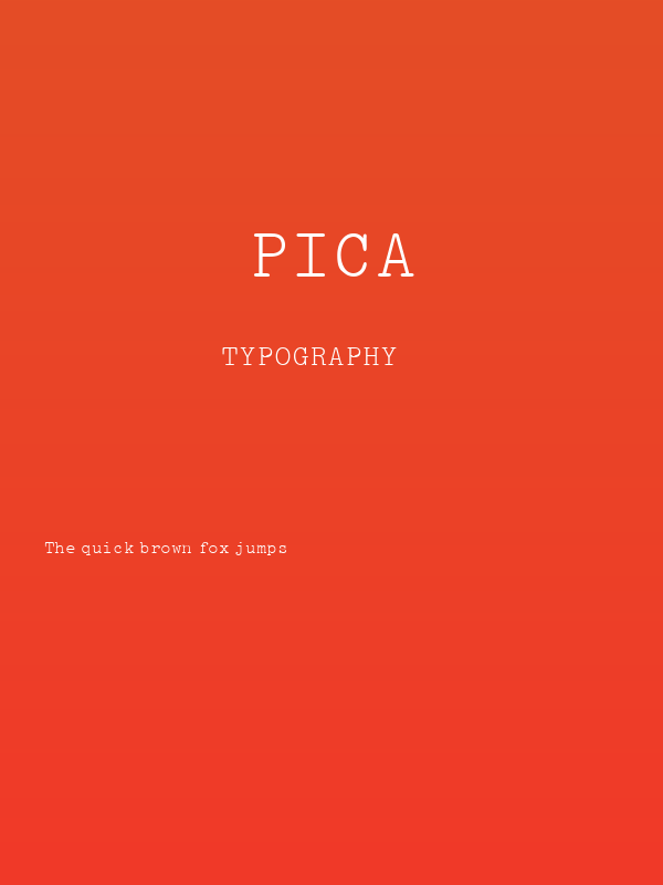 Pica Poster