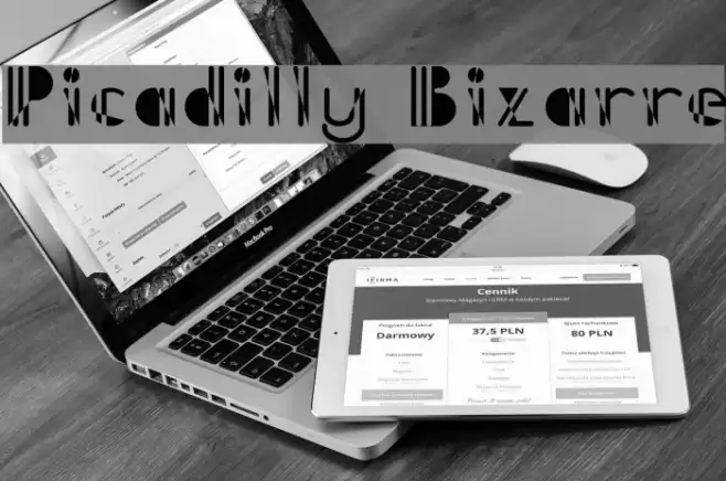 Picadilly Bizarre Font examples