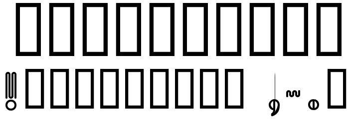 Picadilly Font OTHER CHARS
