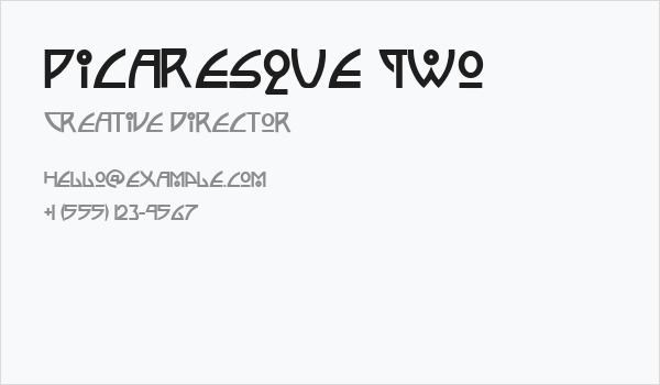 Picaresque Two Business Card