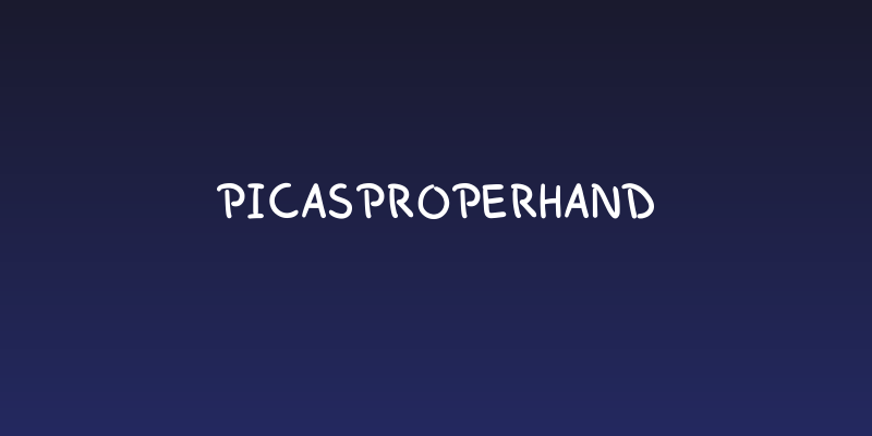 PicasProperHand Social Header