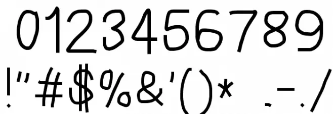 Piccolo Font OTHER CHARS