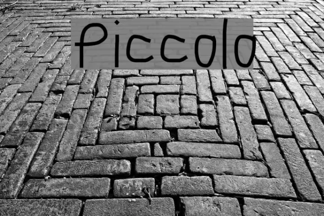 Piccolo Font examples