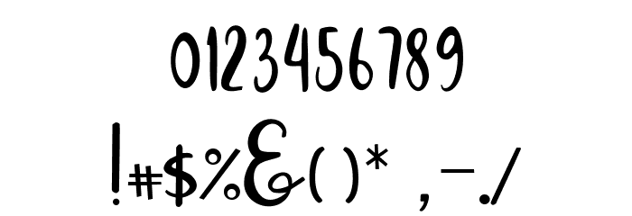 PichellyaScript Font OTHER CHARS
