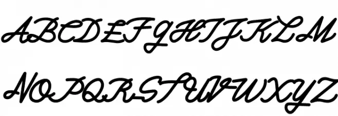 Piciaw Script フォント 大文字