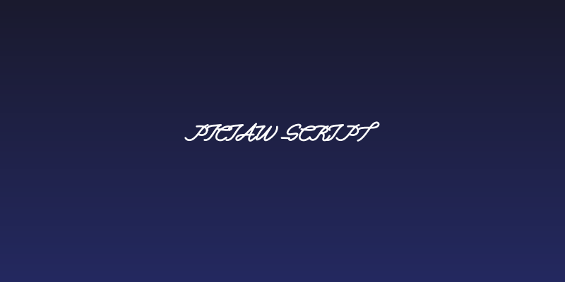 Piciaw Script Social Header