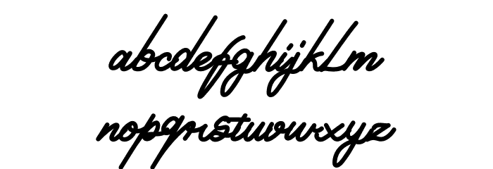Piciaw Script Font LOWERCASE