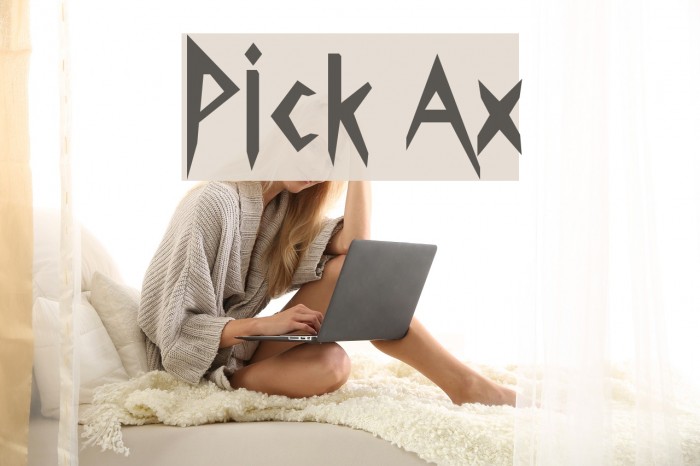 Pick Ax Font examples