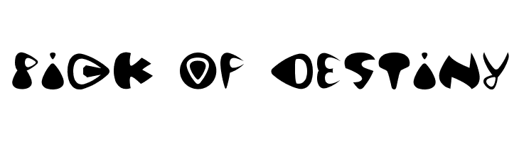 Pick of Destiny Schriftart