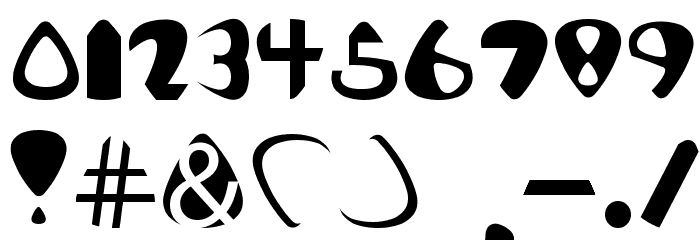 Pick of Destiny Font OTHER CHARS