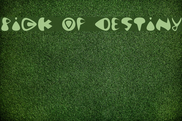 Pick of Destiny Font examples