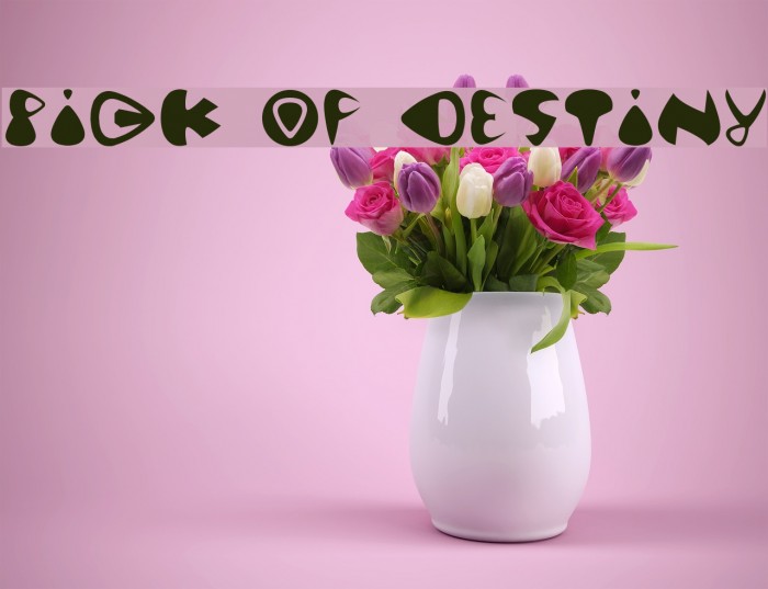 Pick of Destiny Font examples