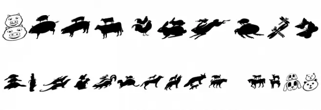 PickABack Font OTHER CHARS