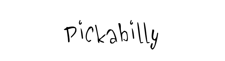 Pickabilly  フリーフォントのダウンロード