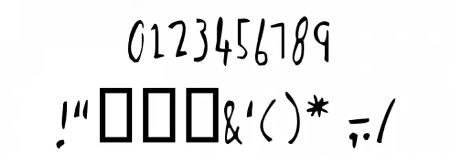 Pickabilly Font OTHER CHARS