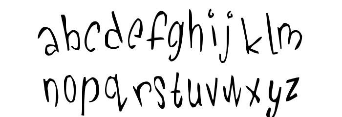 Pickabilly Font LOWERCASE