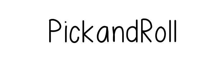 PickandRoll Font