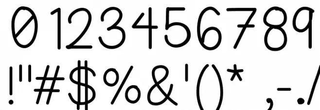 PickandRoll Font Alte caractere