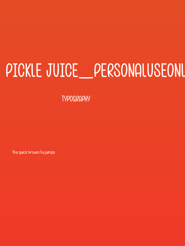 Pickle Juice_PersonalUseOnly Poster