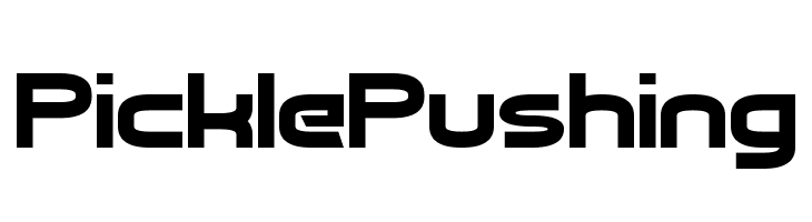 Pickle Pushing Font