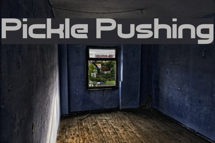 Pickle Pushing Font examples