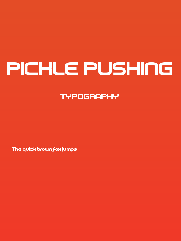 Pickle Pushing Poster