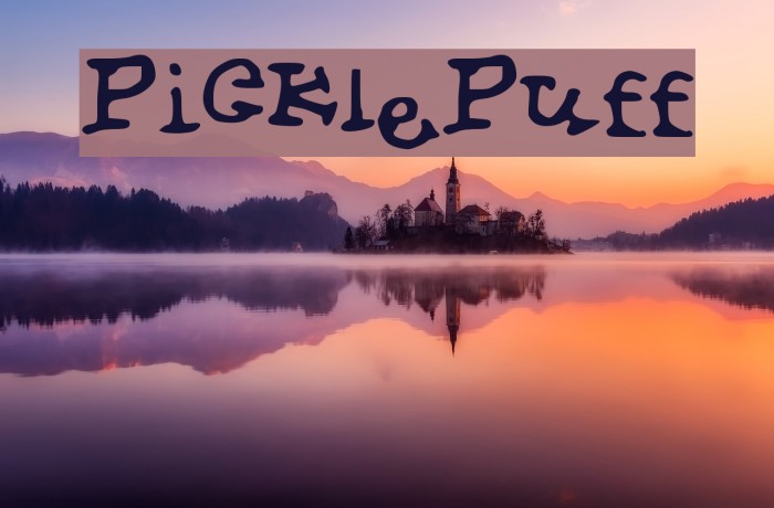 PicklePuff Font examples