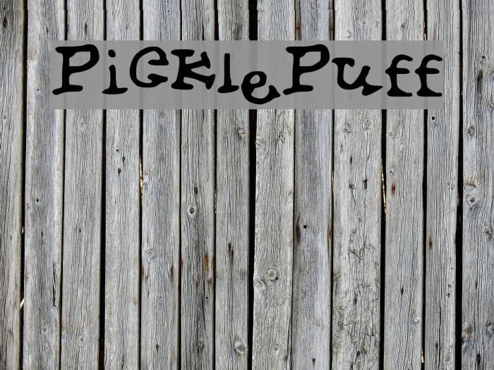 PicklePuff Font examples