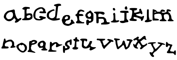 PicklePuff Font LOWERCASE
