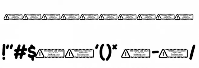 Picknick PERSONAL USE ONLY! फ़ॉन्ट अन्य घर का काम