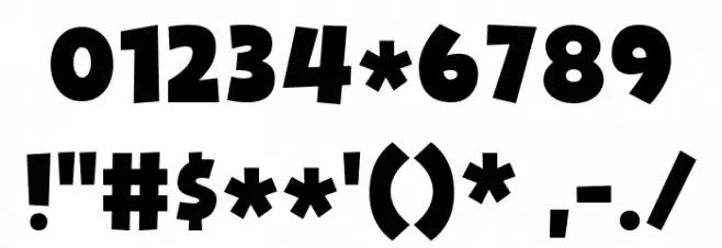 Picky Action DEMO Regular Font OTHER CHARS