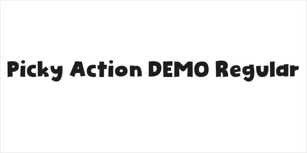 Picky Action DEMO Regular Logo