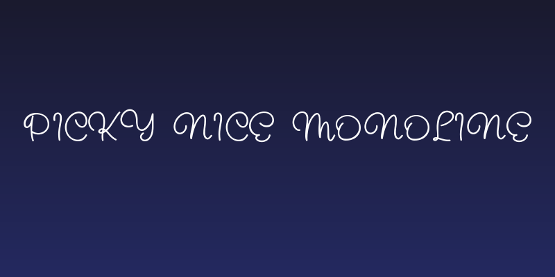 Picky Nice Monoline Social Header