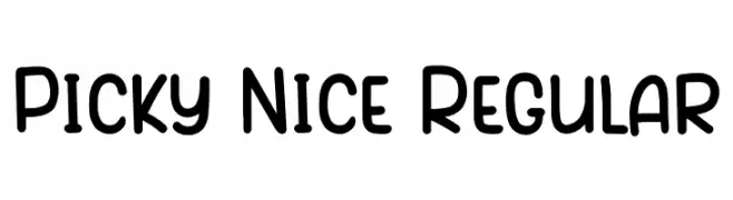 Picky Nice Regular Font