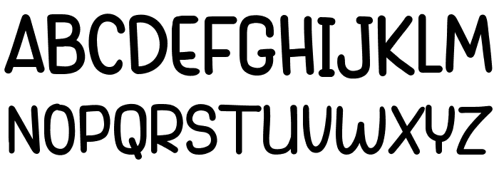 Picky Nice Regular Caratteri MAIUSCOLE