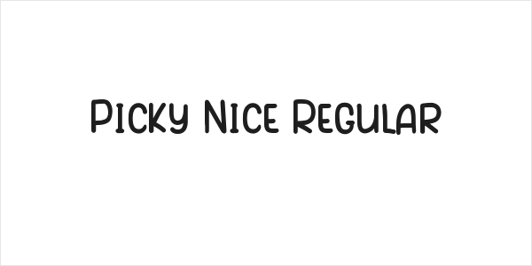 Picky Nice Regular Logo
