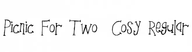Picnic For Two _ Cosy Regular  font caratteri gratis