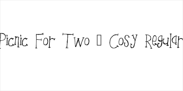 Picnic For Two _ Cosy Regular Logo