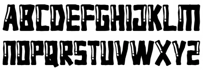 Picnic Frogs Schriftart Groß